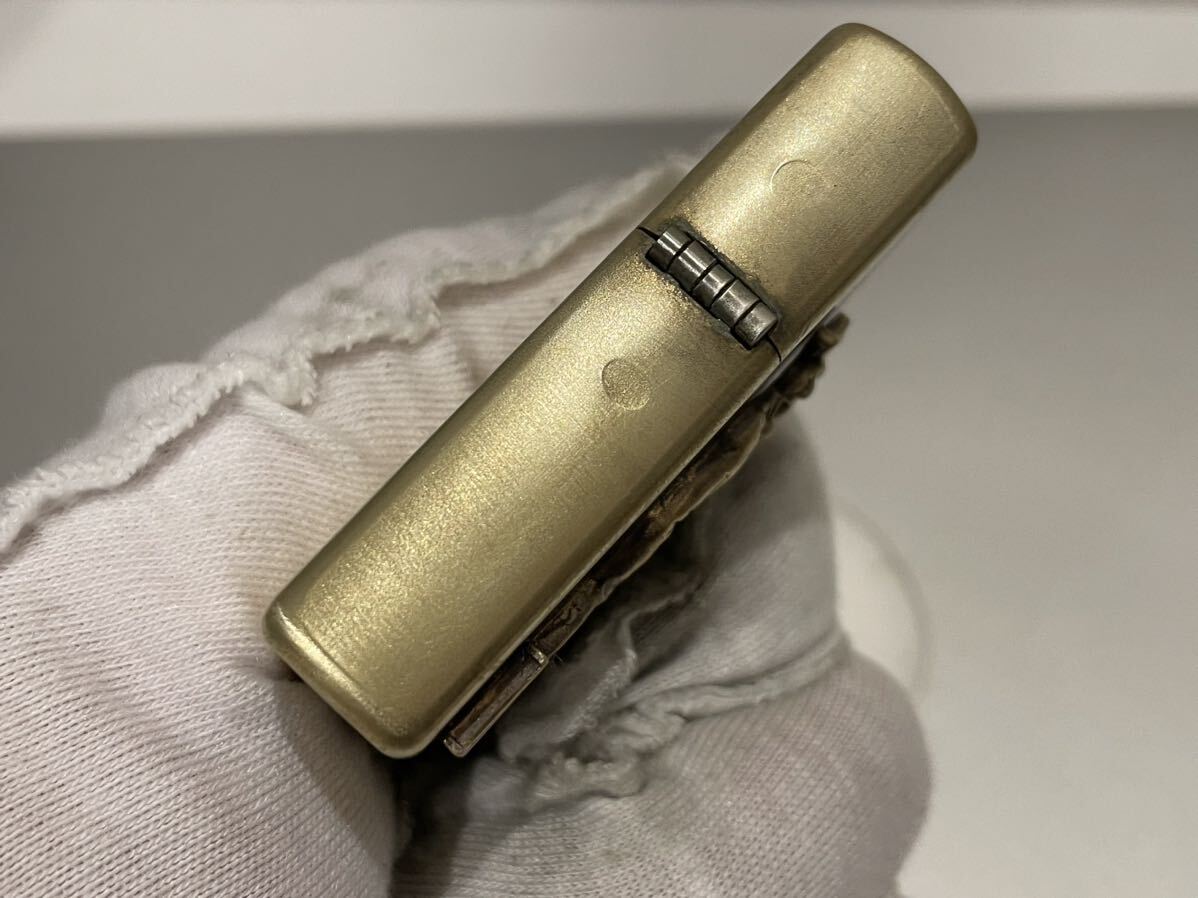 1円 ZIPPO ライター マルボロ Marlboroジッポ Zippoオイルライター真鍮製 中古品 喫煙グッズ ジッポー 火花確認済R67587の画像5