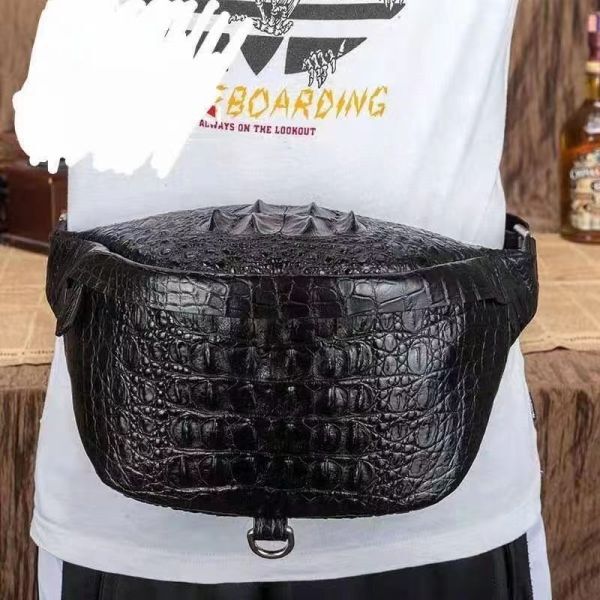 * special selection * crocodile body bag genuine article . leather wani leather shoulder bag men's business bag total original leather diagonal .. bag 