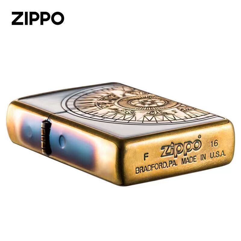 1円 Zippo 燻製 航海図 真鍮製 ライター ジッポー オイルライター 新品 喫煙グッズの画像9