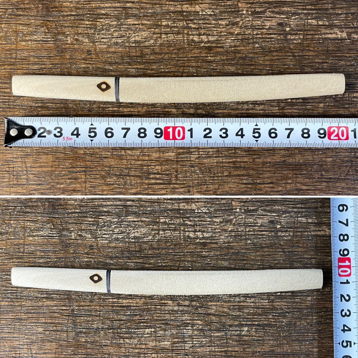 未使用 日本刀 ペーパーナイフ 全長約20.8cm 模造刀 ミニチュア 小刀 日本刀 紙切り用 ナイフ 刃物 おもちゃ 日本製 侍-13_画像9