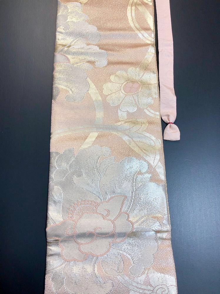 限定2本 日本刀 太刀 刀 刀袋 金彩 ピンク 花紋 銀糸 職人ハンドメイド 100％正絹使用 一点物 t-4_画像3