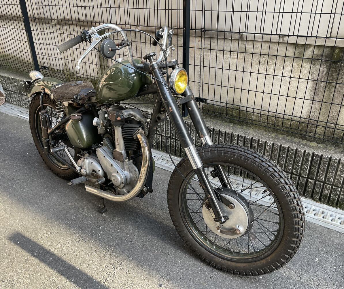 BSA BM33 プランジャーサス カスタムベース B33 チョッパー ボバー 旧車 英車の画像2