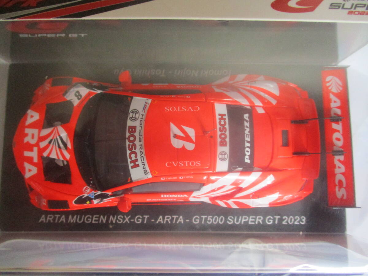 SPARK ARTA 無限 NSX-GT 2023 スーパーGT GT500 #8 野尻智紀 大湯都史樹 ホンダ HRC 1/43 SGT053 MUGEN HONDA NSX SUPER GT SPARK_画像5