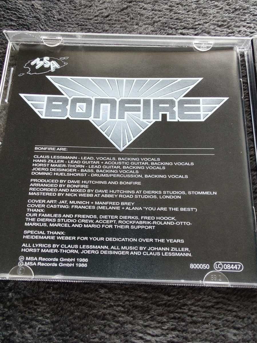 廃盤◆BONFIRE / DON'T TOUCH THE LIGHT ボンファイアー 　ボーナストラック7曲追加_画像3