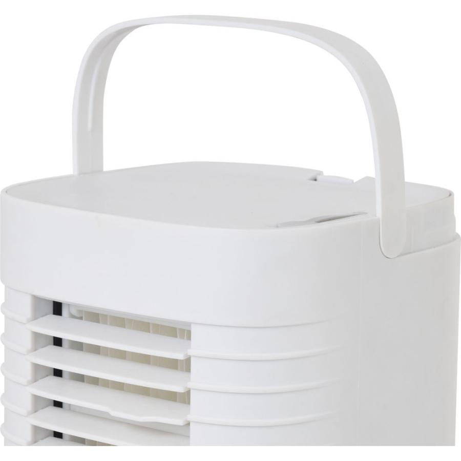 新品 送料無料 メーカー保証有 シィーネット CNET 冷風扇 卓上扇風機 風量3段階 上下風調整 白 ホワイト CRU302 保冷剤 コンパクト_画像5