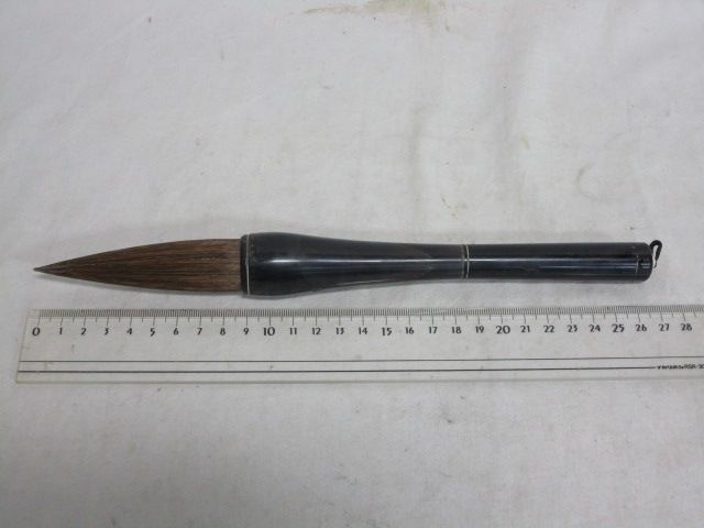 . slope * stationery [ Tang thing water cow futoshi writing brush unused goods ]* calligraphy supplies * writing brush * China fine art * antique 