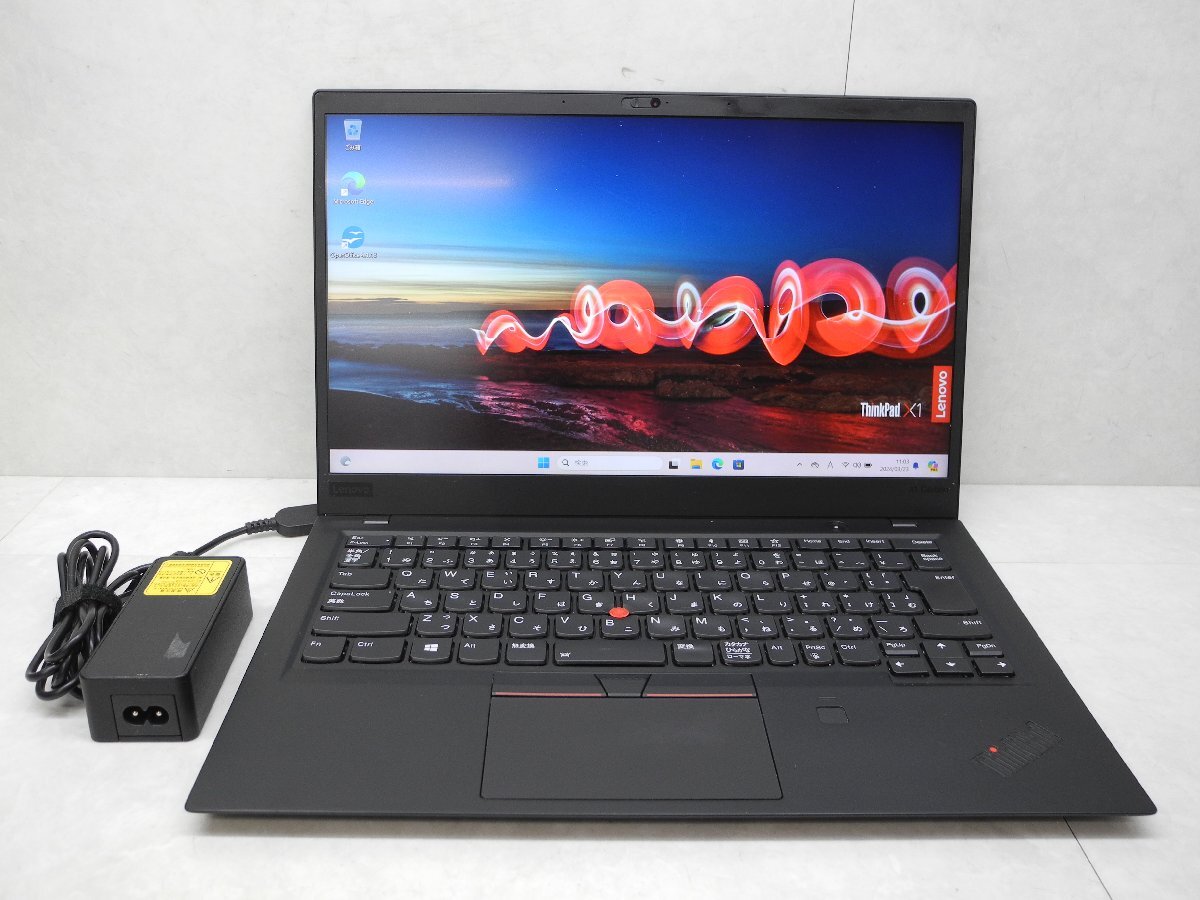 ☆1円☆第8世代☆Lenovo.Thinkpad.X1CARBON.20KH-004UJP☆高解像度☆Core i5 1.60GHz/8GB/SSD256GB/無線/カメラ/Office/Win11 DtoD領域☆