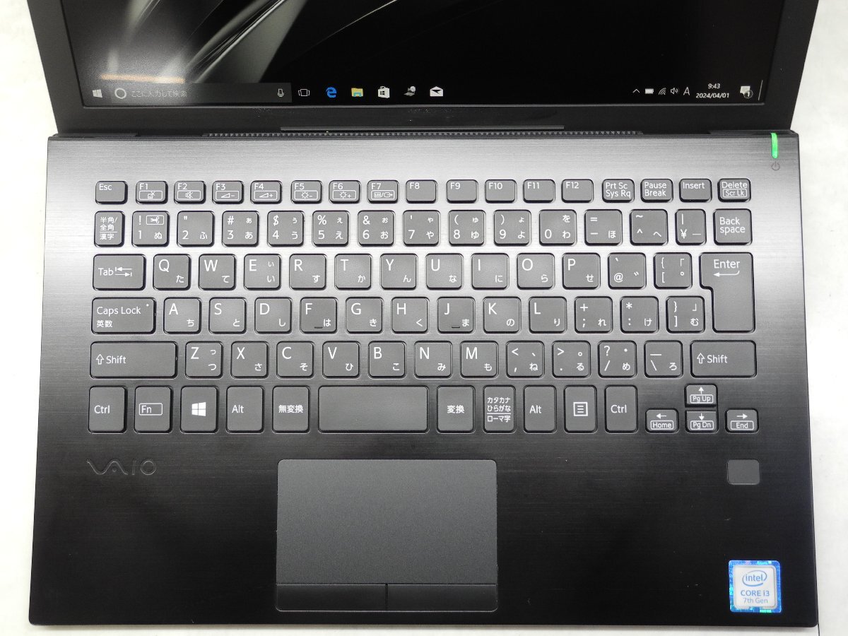 ☆1円☆第7世代☆VAIO VJPF11C12N☆高解像度1920x1080☆Core i3 2.40GHz/4GB/SSD128GB/無線/Bluetooth/カメラ/Office/Win10 DtoD領域☆の画像2