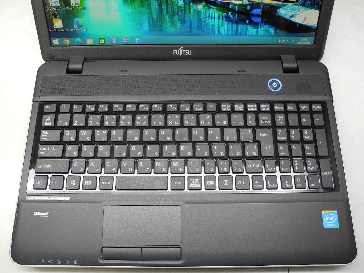 ☆1円スタート☆富士通 LIFEBOOK AH15/M☆Celeron 1005M 1.90GHz/8GB/500GB/Sマルチ/無線/Bluetooth/カメラ/Office/Windows 8.1 DtoD領域☆