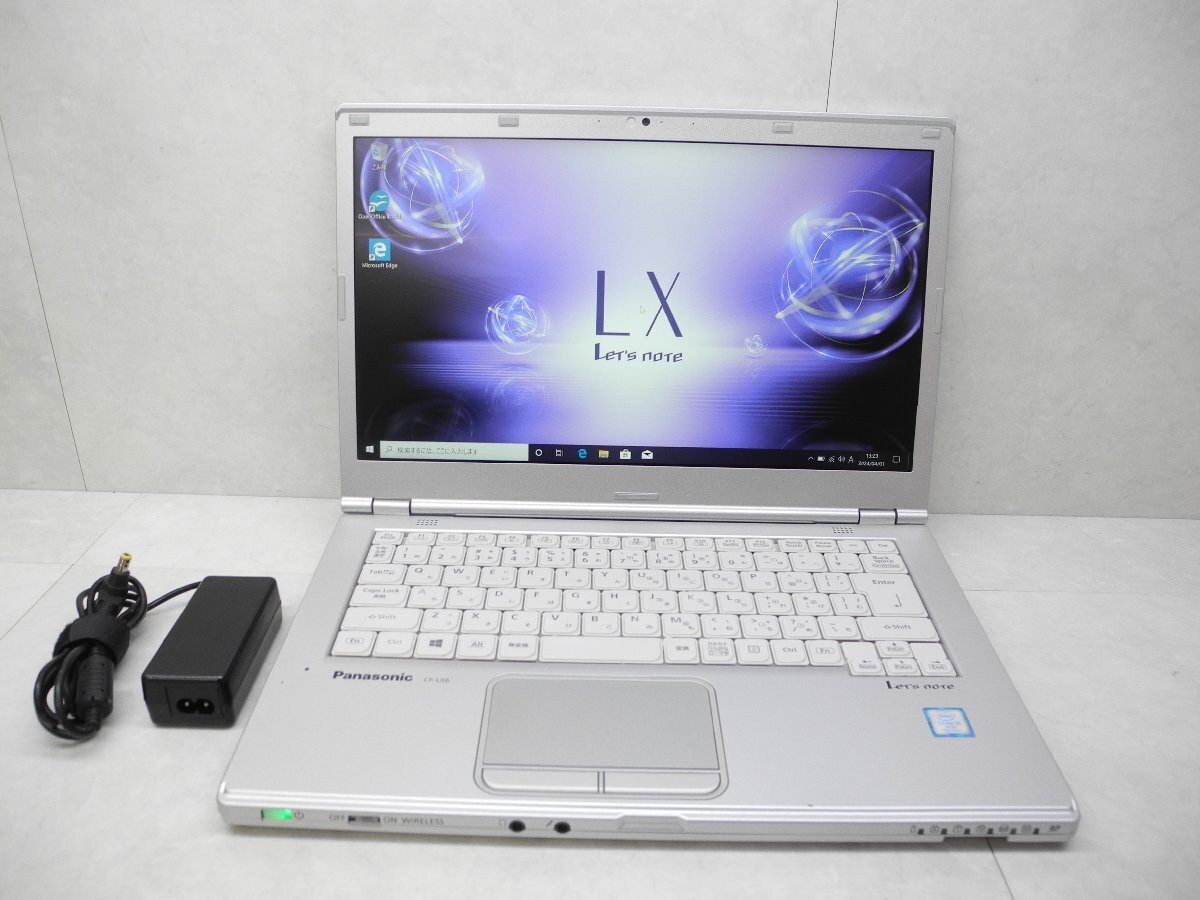 ☆1円☆第7世代☆CF-LX6RDPVS☆高解像度1920×1080☆累積24760☆Core i5 2.40GHz/8GB/SSD256GB/無線/Bluetooth/カメラ/Office/DtoD領域☆の画像1