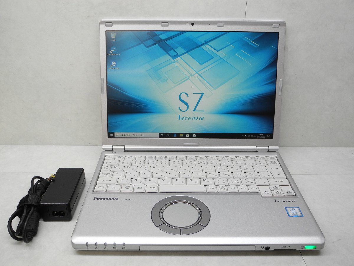 ☆1円☆第7世代☆CF-SZ6RDYVS☆累積10100☆高解像度1920×1200☆Core i5 2.60GHz/8GB/SSD256GB/無線/Bluetooth/カメラ/Office/DtoD領域☆の画像1