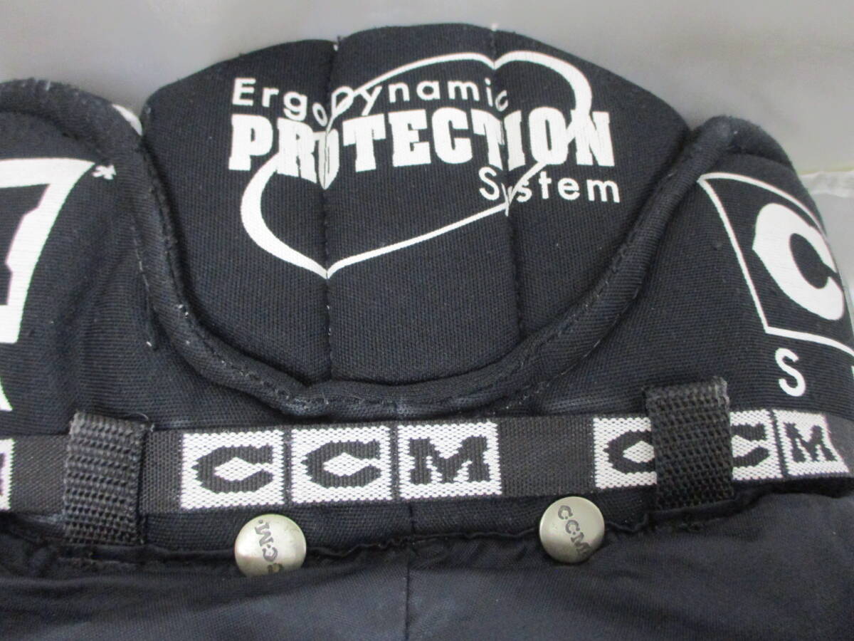 CCM Youth Ice Hockey Pants Size Small アイスホッケー パンツ Sサイズ All Black Unisex With Pads_画像3