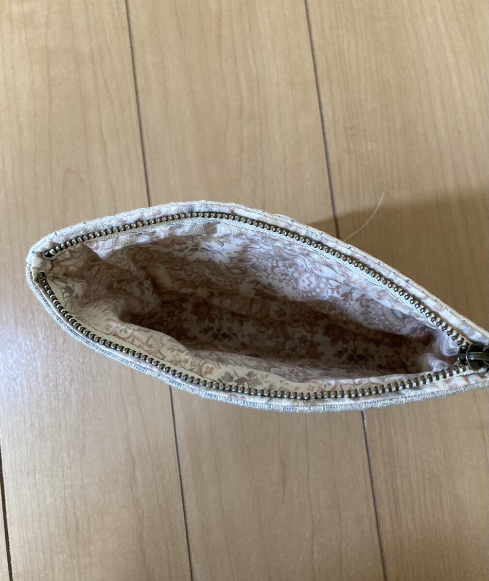  embroidery pouch unbleached cloth 