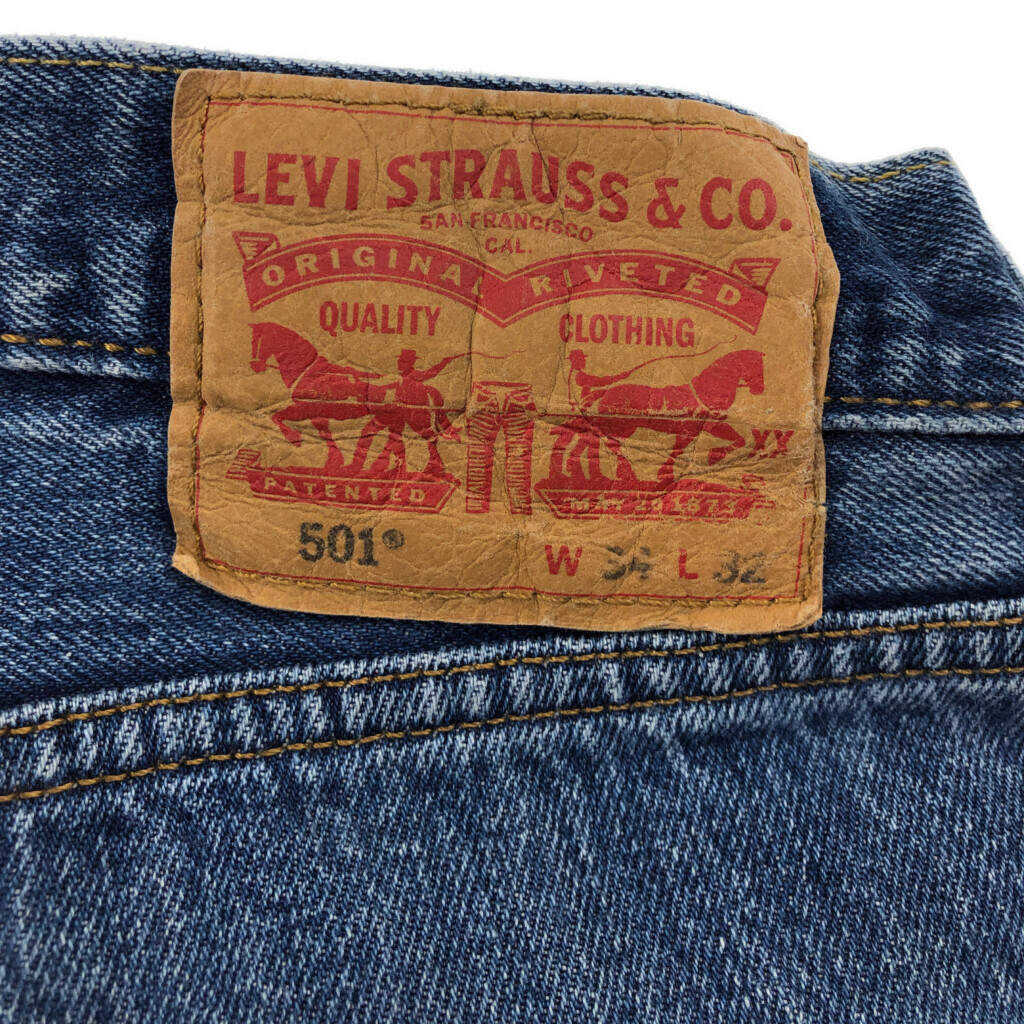 Levi's リーバイス 501 デニムパンツ ブルー (メンズ W34 L32) 中古 古着 Q2915_画像7