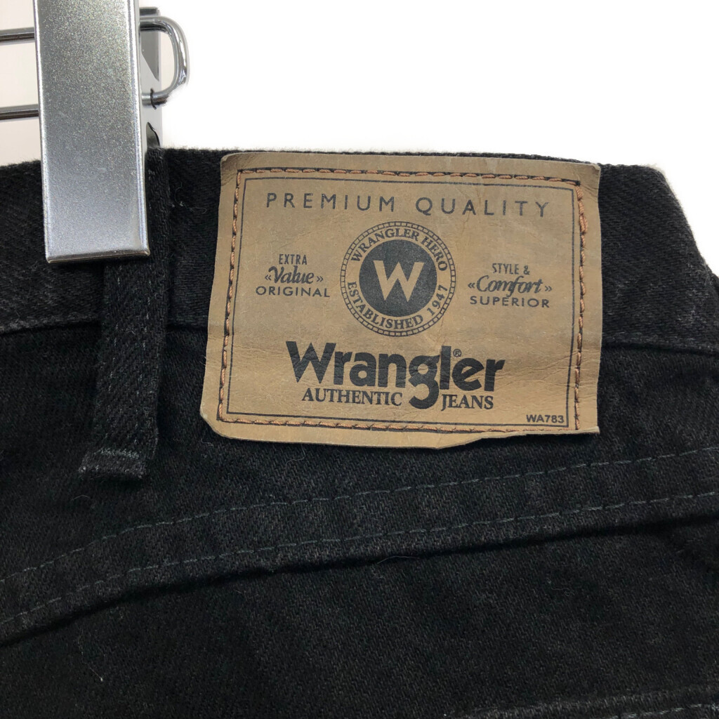 Wrangler ラングラー デニムパンツ アメカジ ブラック (メンズ W34 L32) 中古 古着 Q2964_画像6