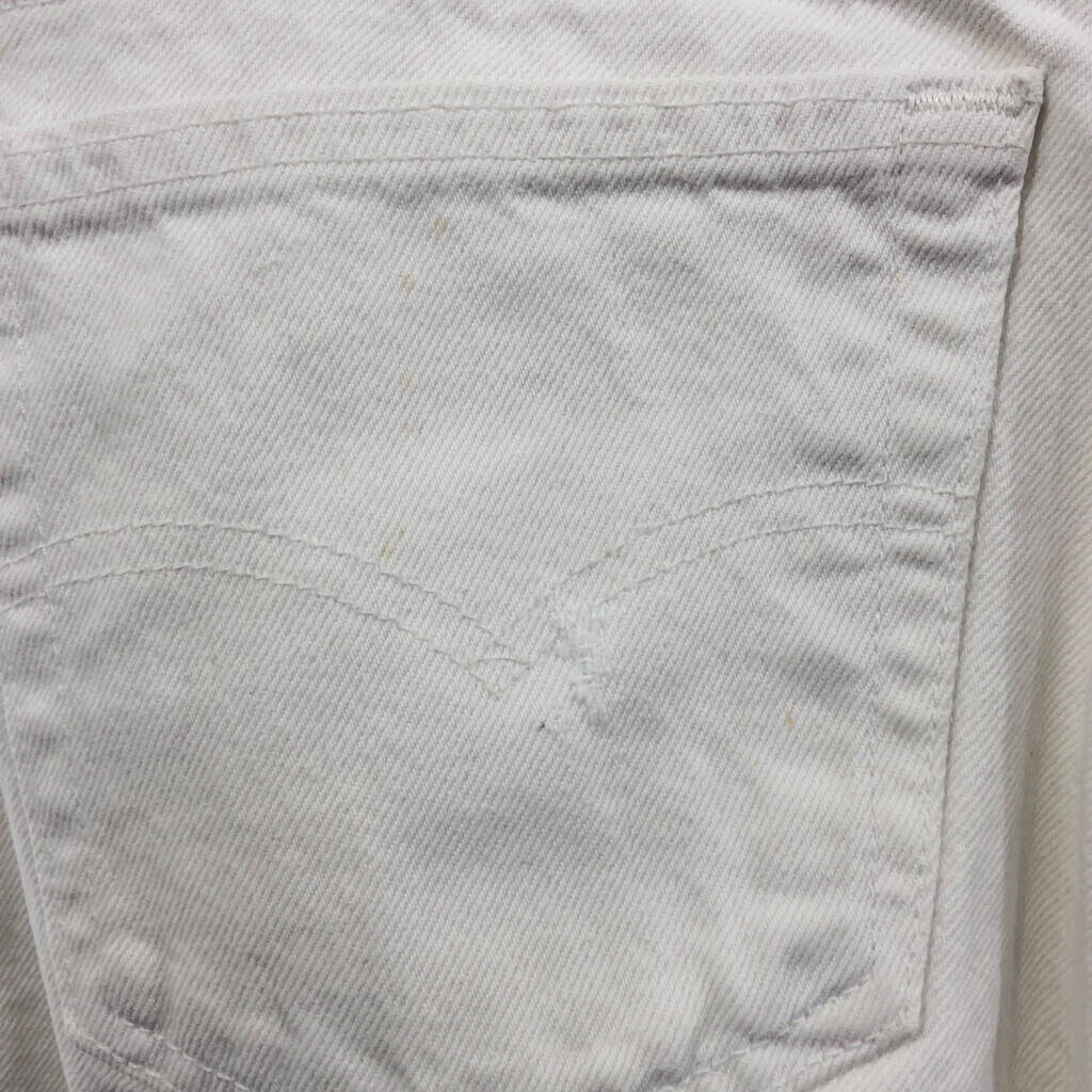 90年代 Levi's リーバイス 550 デニムパンツ アメカジ ホワイト (メンズ W33 L32) 中古 古着 Q3038_画像6