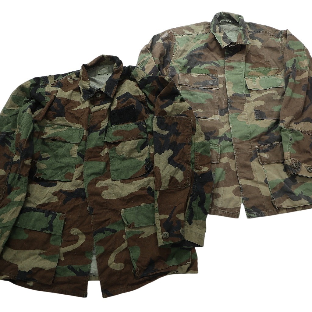 古着卸 まとめ売り フィールドジャケット BDU ウッドランド 米軍実物 ミリタリー 8枚セット (メンズ S /M ) ARMY MS1320 1円スタートの画像4