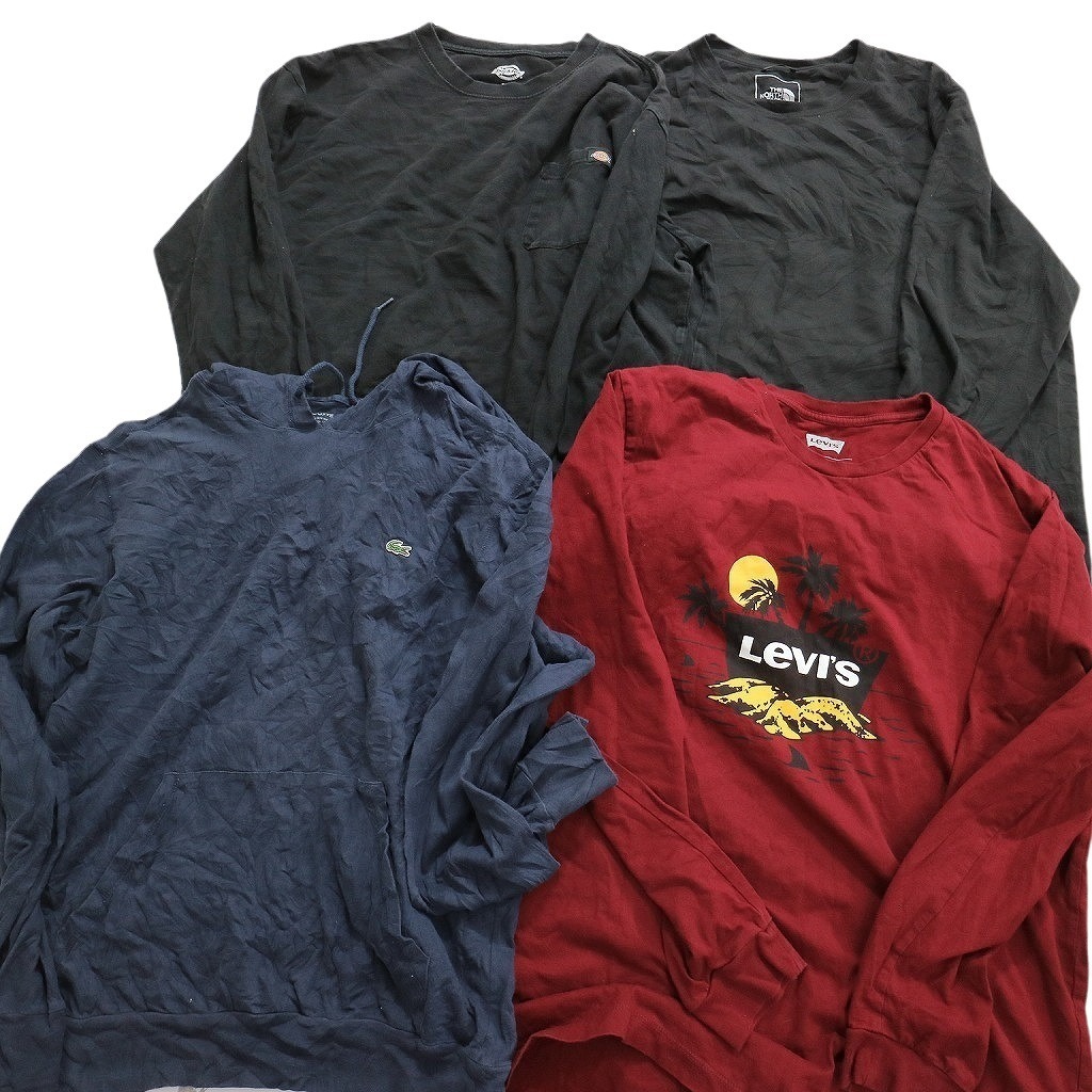 古着卸 まとめ売り ブランドMIX 長袖Tシャツ 16枚セット (メンズ L /XL ) ノースフェイス ハーレー ディッキーズ MS2239 1円スタートの画像5