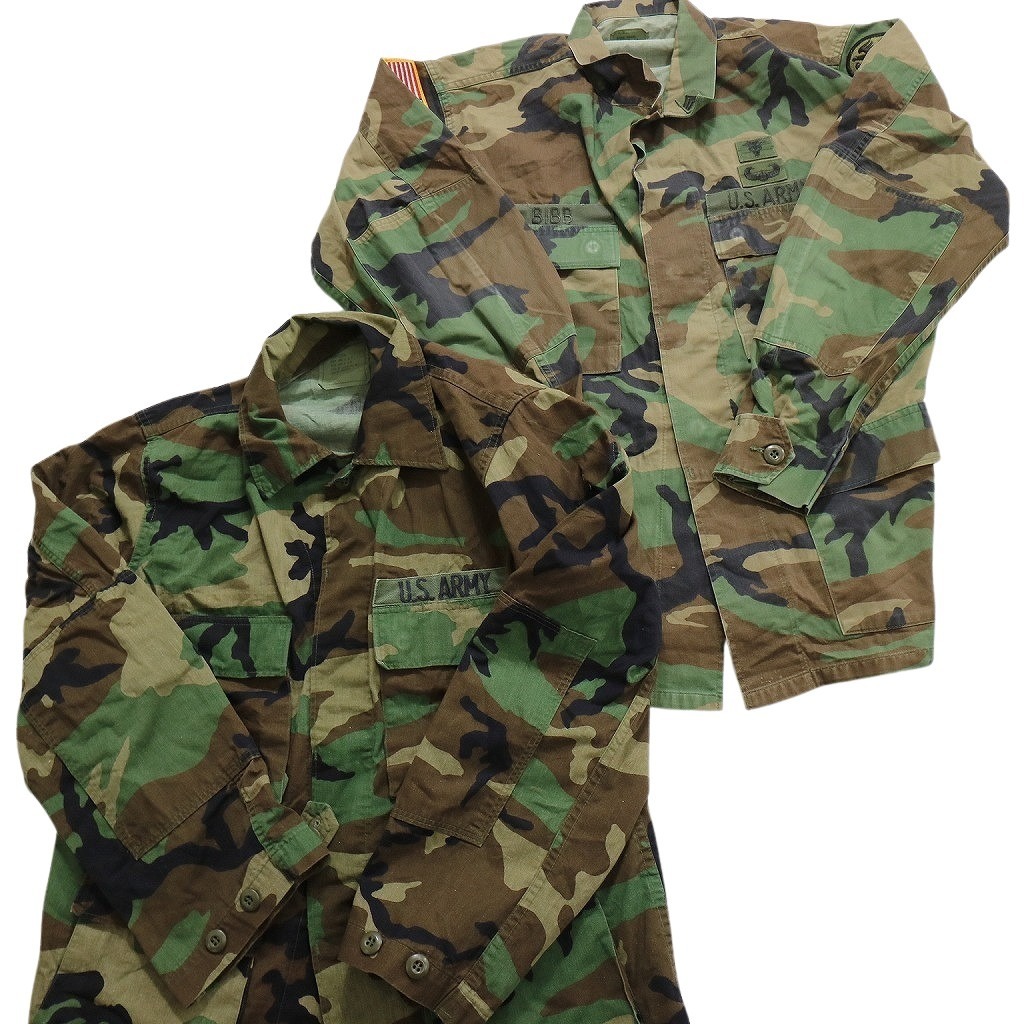 古着卸 まとめ売り フィールドジャケット BDU ウッドランド 米軍実物 ミリタリー 8枚セット (メンズ M ) 86年製 ARMY MS1347 1円スタートの画像4