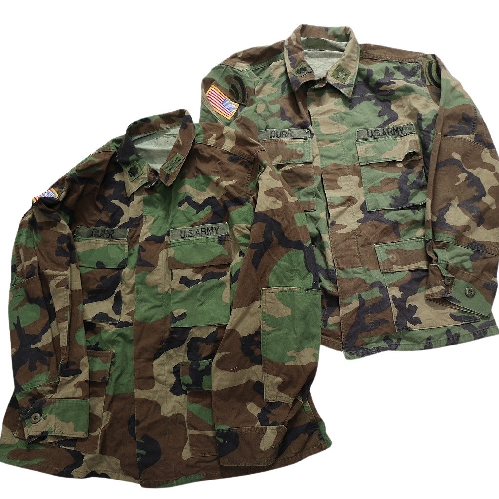 古着卸 まとめ売り フィールドジャケット BDU ウッドランド 米軍実物 ミリタリー 7枚セット (メンズ L ) 85年製 ARMY MS1334 1円スタートの画像2