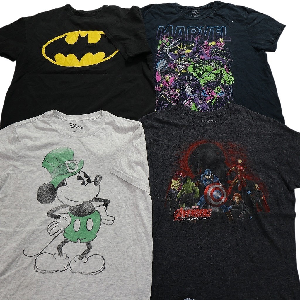 古着卸 まとめ売り マーベル DCコミック 半袖Tシャツ 16枚セット (メンズ XL ) バットマン ディズニー含む MS0104 1円スタートの画像5