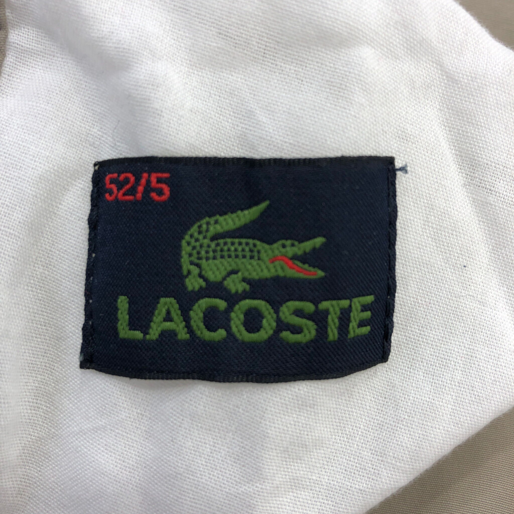 2000年代〜 LACOSTE ラコステ ブルゾン ジャケット ユーロ リバーシブル ベージュ (メンズ 52/5) 中古 古着 Q3302_画像5