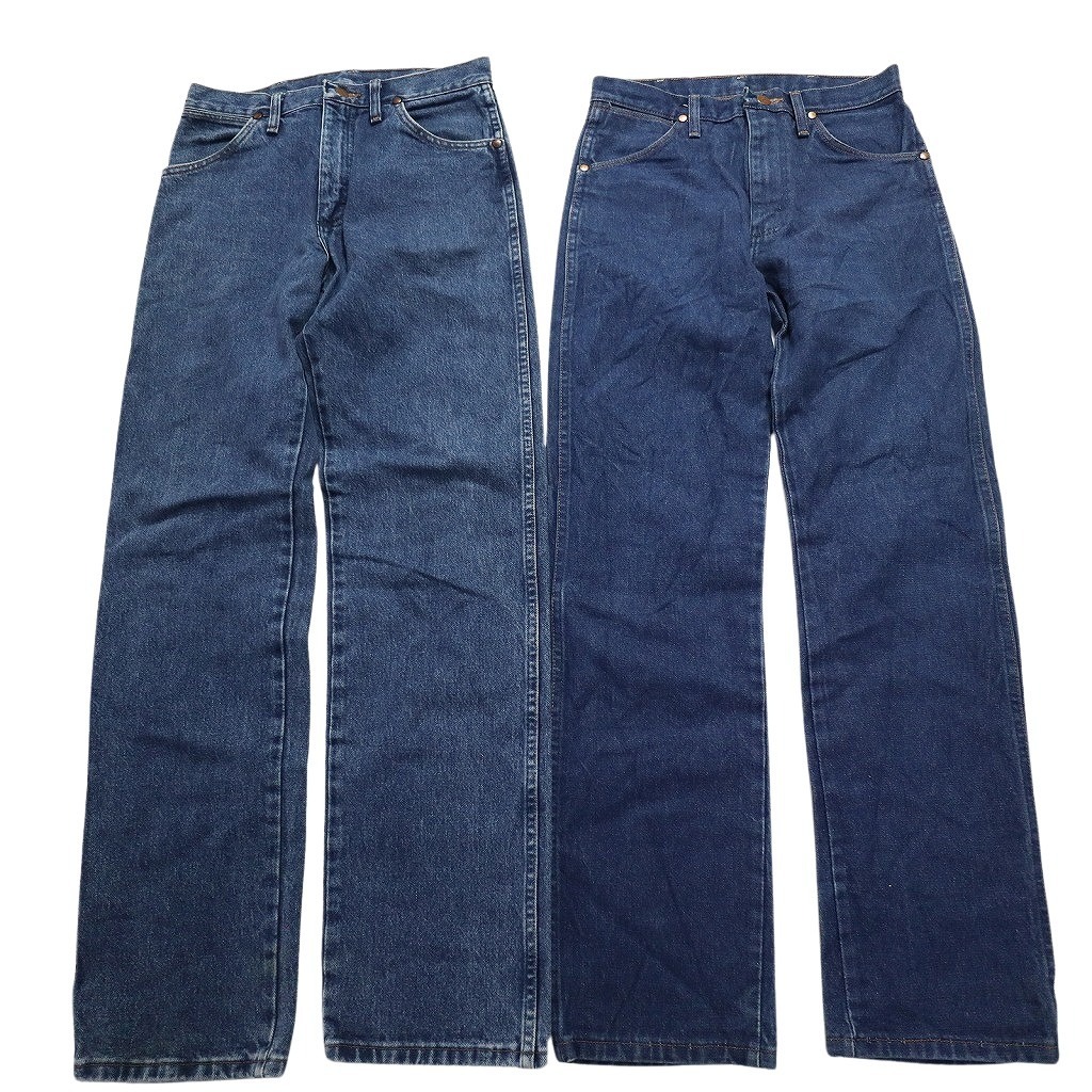 古着卸 まとめ Wrangler ラングラー デニム パンツ 8枚セット (メンズ 31 /30 ) インディゴ ブルー ブラックデニム MS2343 1円スタートの画像3