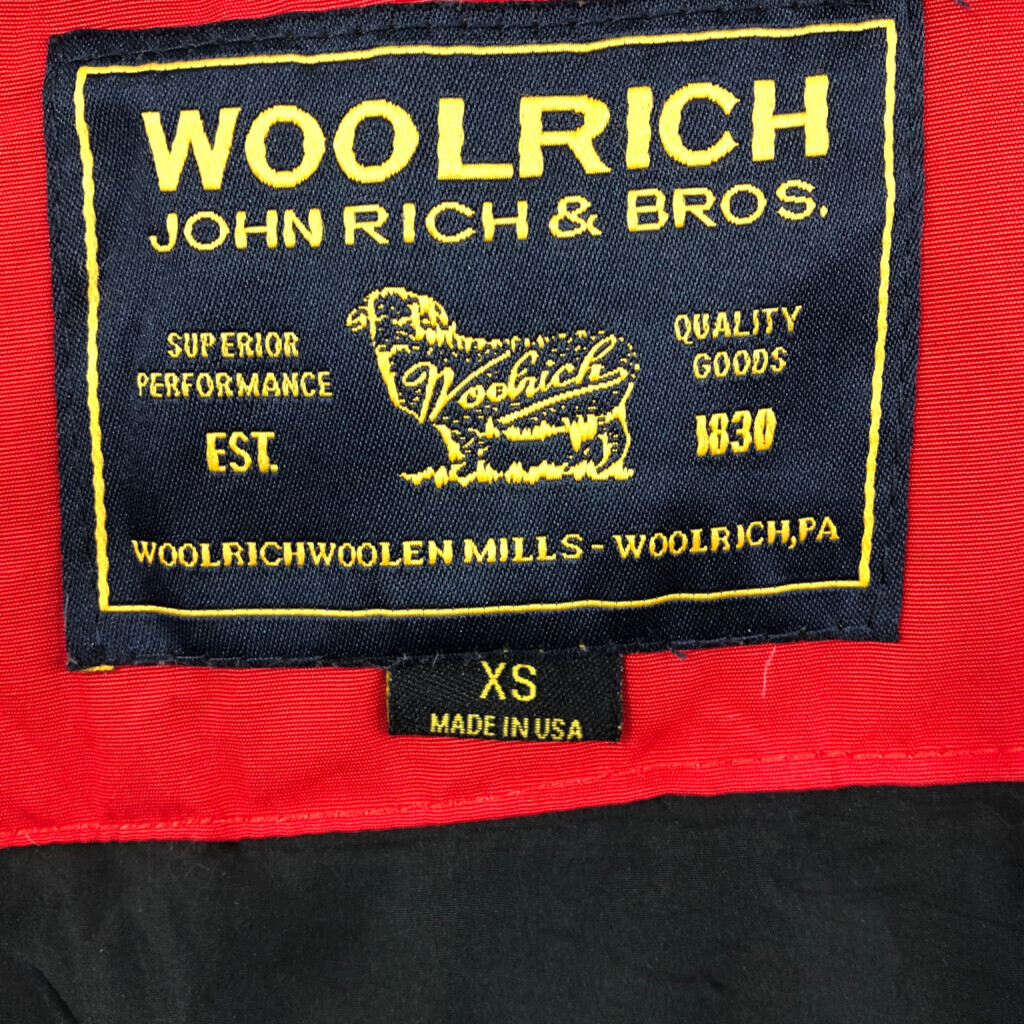 USA製 WOOLRICH ウールリッチ ダウンジャケット コヨーテファー レッド (レディース XS) 中古 古着 Q3410_画像8