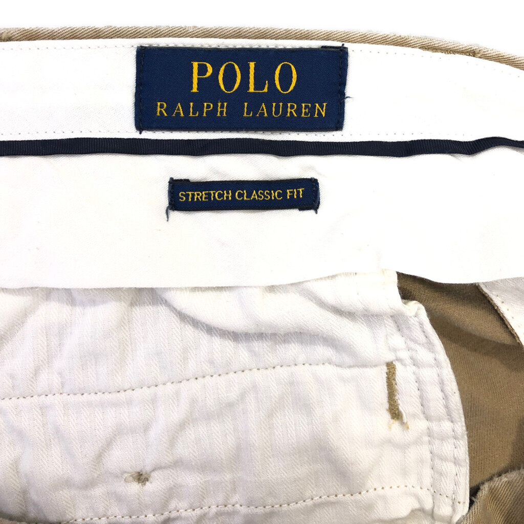 Polo by Ralph Lauren ポロ ラルフローレン チノパンツ アメカジ ポロチノ ベージュ (メンズ W34 L30) 中古 古着 Q4199_画像8