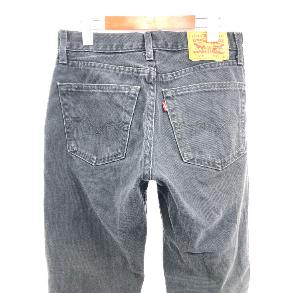 Levi's リーバイス 516 デニムパンツ アメカジ ブラック (メンズ W30 L32) 中古 古着 Q4410_画像5