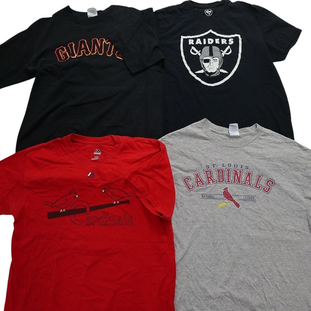 古着卸 まとめ売り プロチーム 半袖Tシャツ 16枚セット (メンズ L ) NFL MLB カウボーイズ パッカーズ アストロズ MS1231 1円スタートの画像3