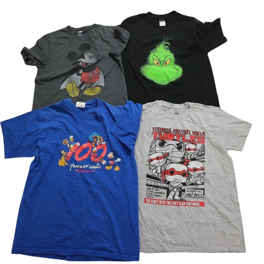 古着卸 まとめ売り キャラクター 半袖Tシャツ 16枚 (メンズ S /M ) タイダイ スターウォーズ ディズニー スポンジボブ MS4233 1円スタートの画像5