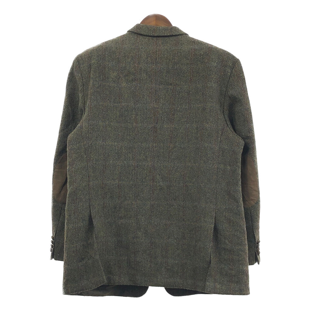 Harris Tweed ハリスツイード ウール テーラードジャケット グリーン (メンズ XL相当) 中古 古着 Q4537_画像2