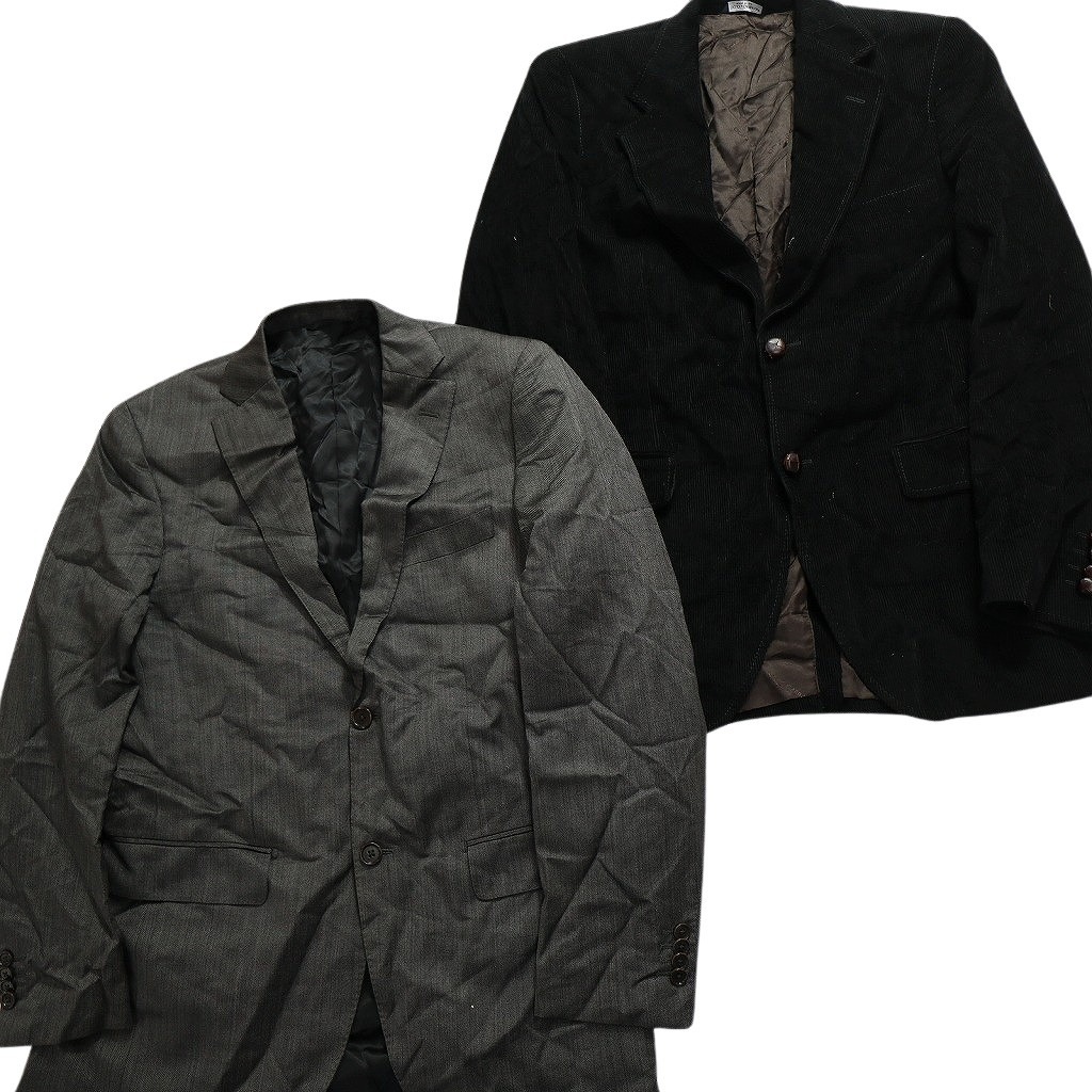  old clothes . summarize high brand tailored jacket 6 sheets ( men's 48 /46 /44 ) Burberry dark color gold button MS0964 1 jpy start 