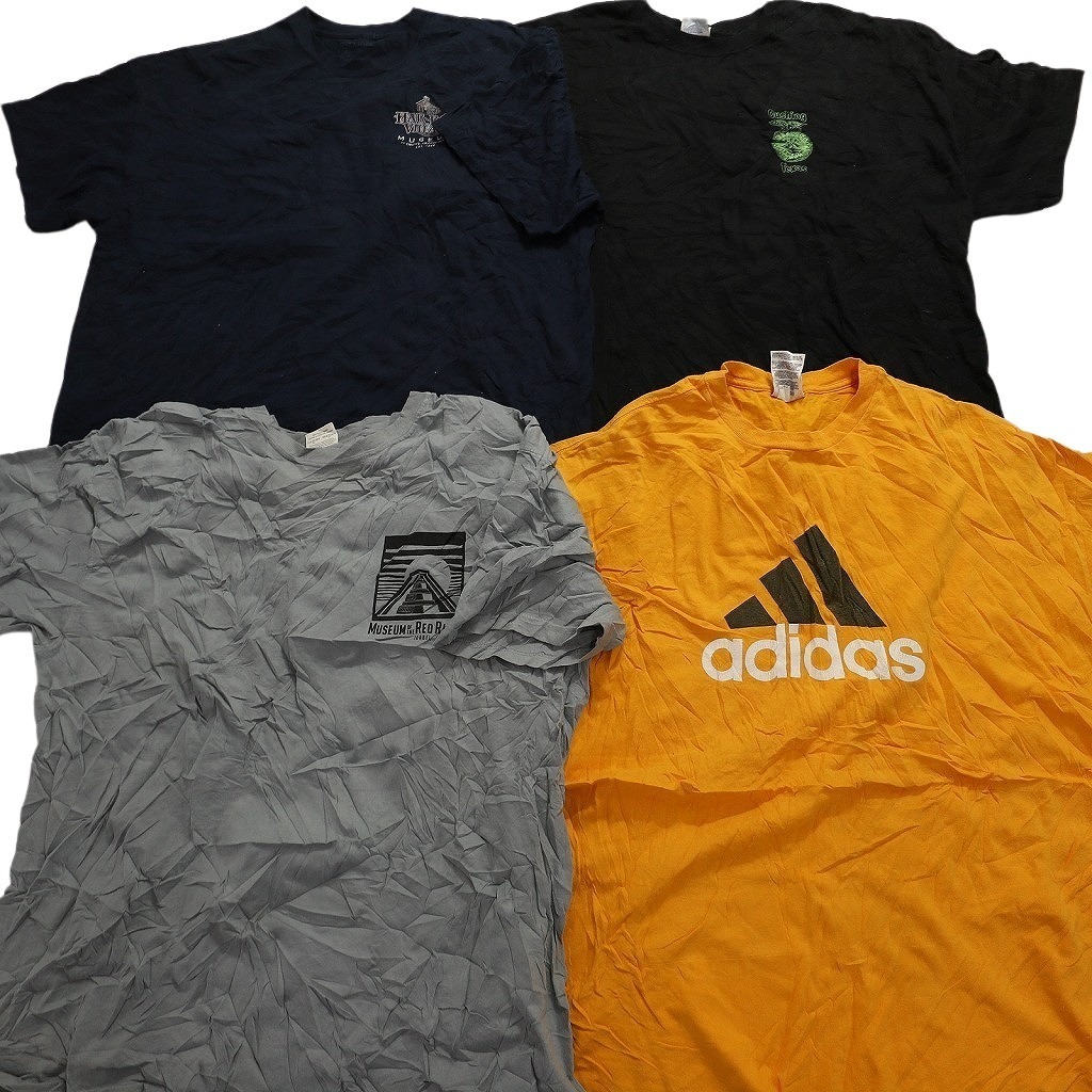 古着卸 まとめ売り カラーmix プリント 半袖Tシャツ 19枚セット (メンズ 2XL ) adidas ハーレー イラスト MS5066 1円スタート_画像5