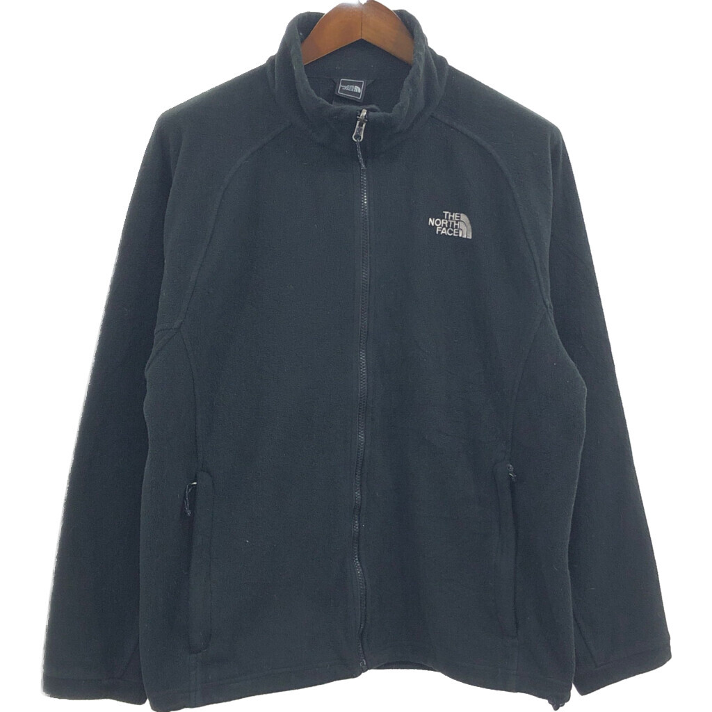 THE NORTH FACE ノースフェイス フルジップ フリースジャケット アウトドア ブラック (メンズ) 中古 古着 Q4598_画像1