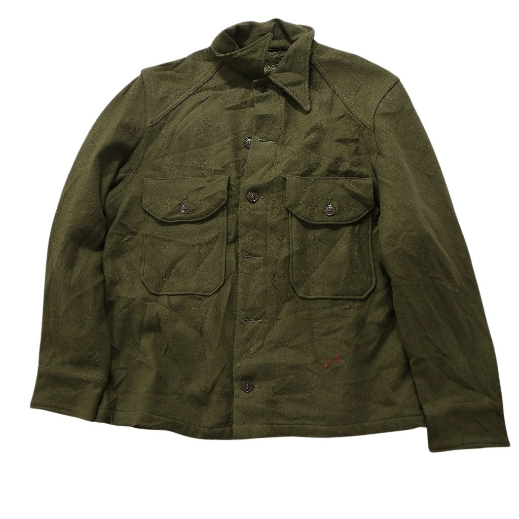 古着卸 まとめ売り 米軍実物 ミリタリー 4枚セット (メンズ S /M /L ) army ウールシャツ MS6646の画像4