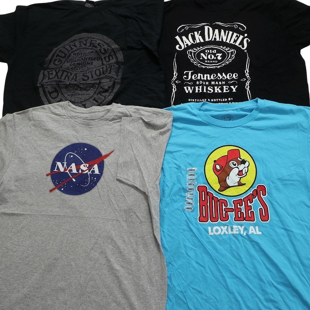 古着卸 まとめ売り 有名企業 半袖Tシャツ 16枚セット (メンズ L )コカ・コーラ ハードロックカフェ NASA MS6839の画像4