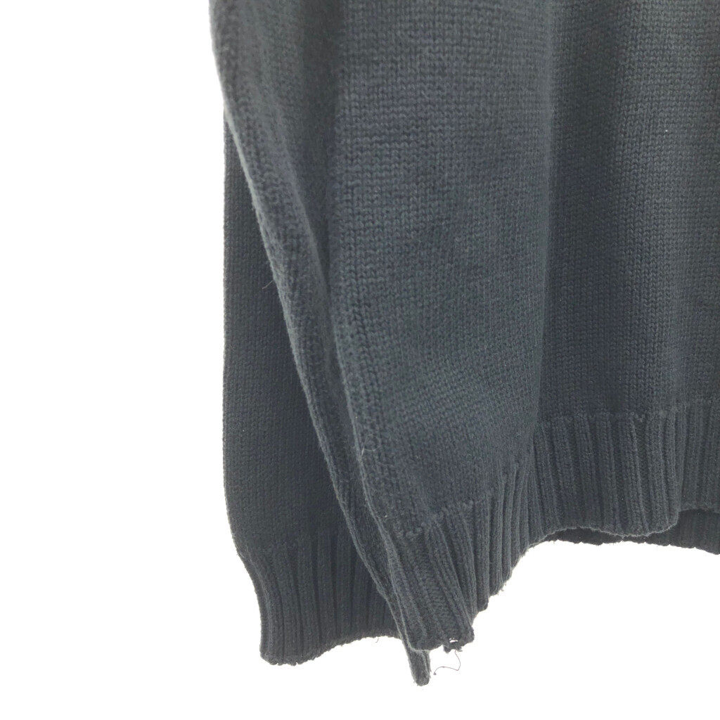 00 годы Timberland Timberland половина Zip driver's вязаный свитер черный ( мужской L) б/у б/у одежда Q4729