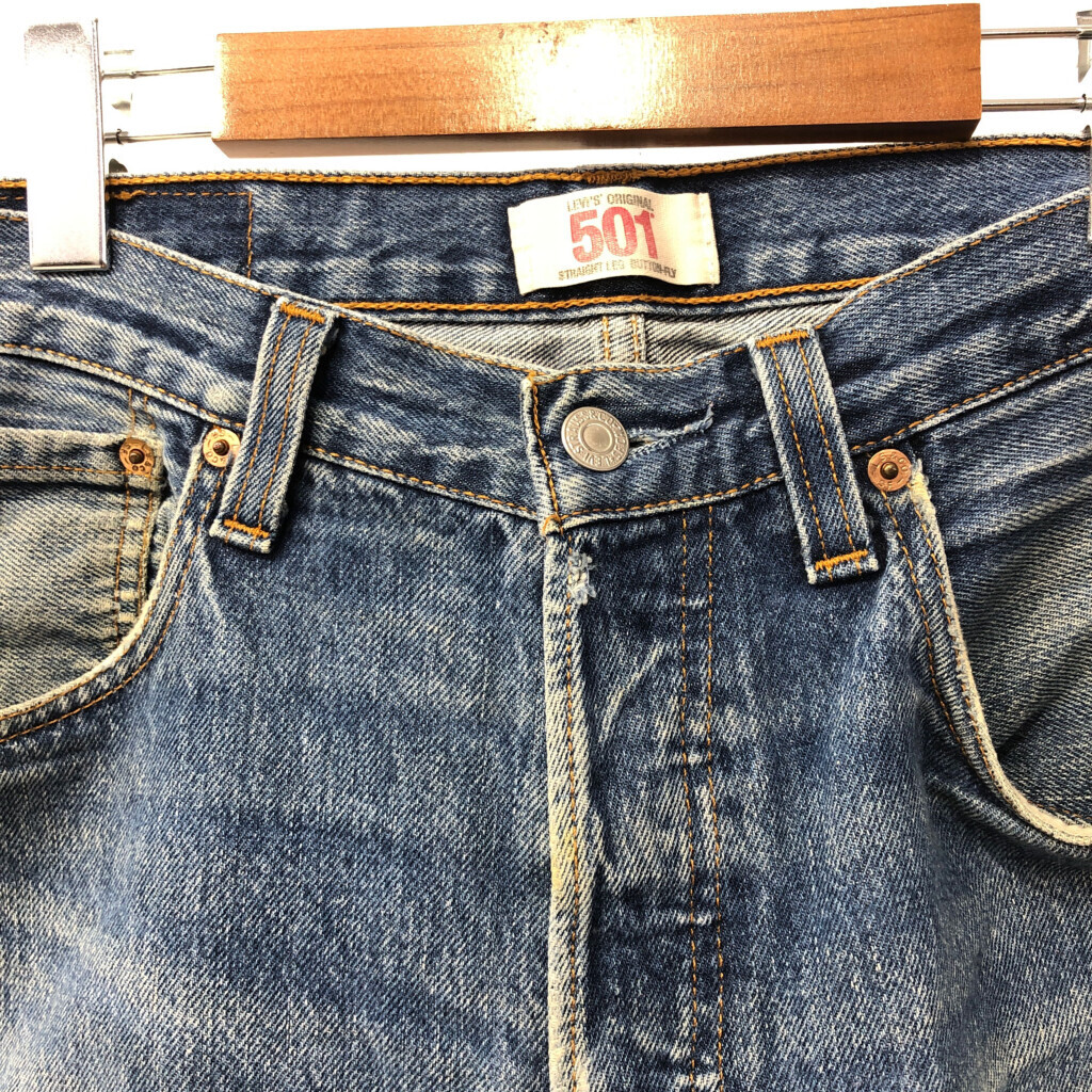 Levi's リーバイス 501 デニムパンツ アメカジ ライトブルー (メンズ W32 L32) 中古 古着 Q4756_画像3