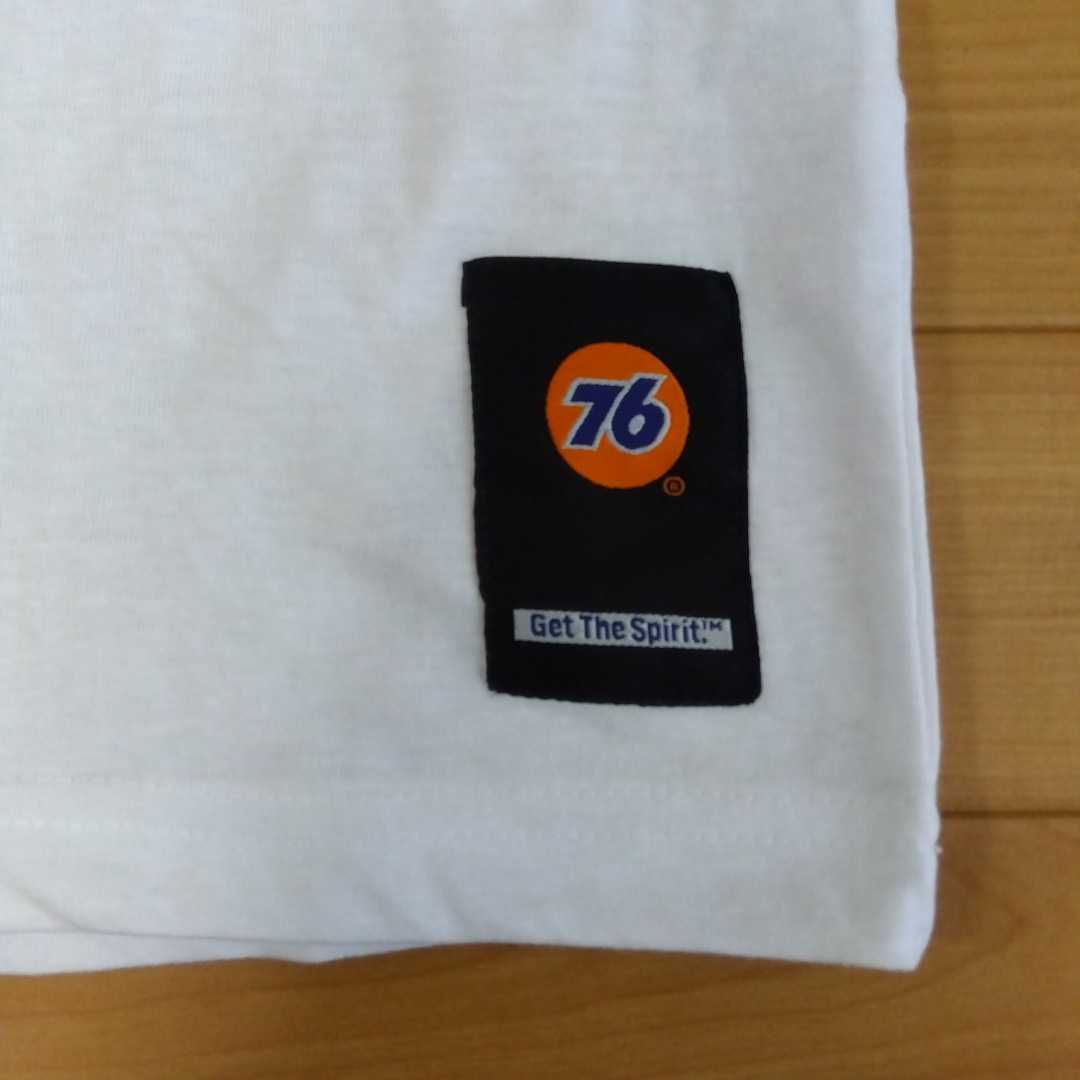 L ①ユニオン76 ナナロク 新品　半袖Tシャツ トップス 白 綿100%　メンズ 紳士 76ルブリカンツ　76Lubricants 76lubricants 自動車_画像6