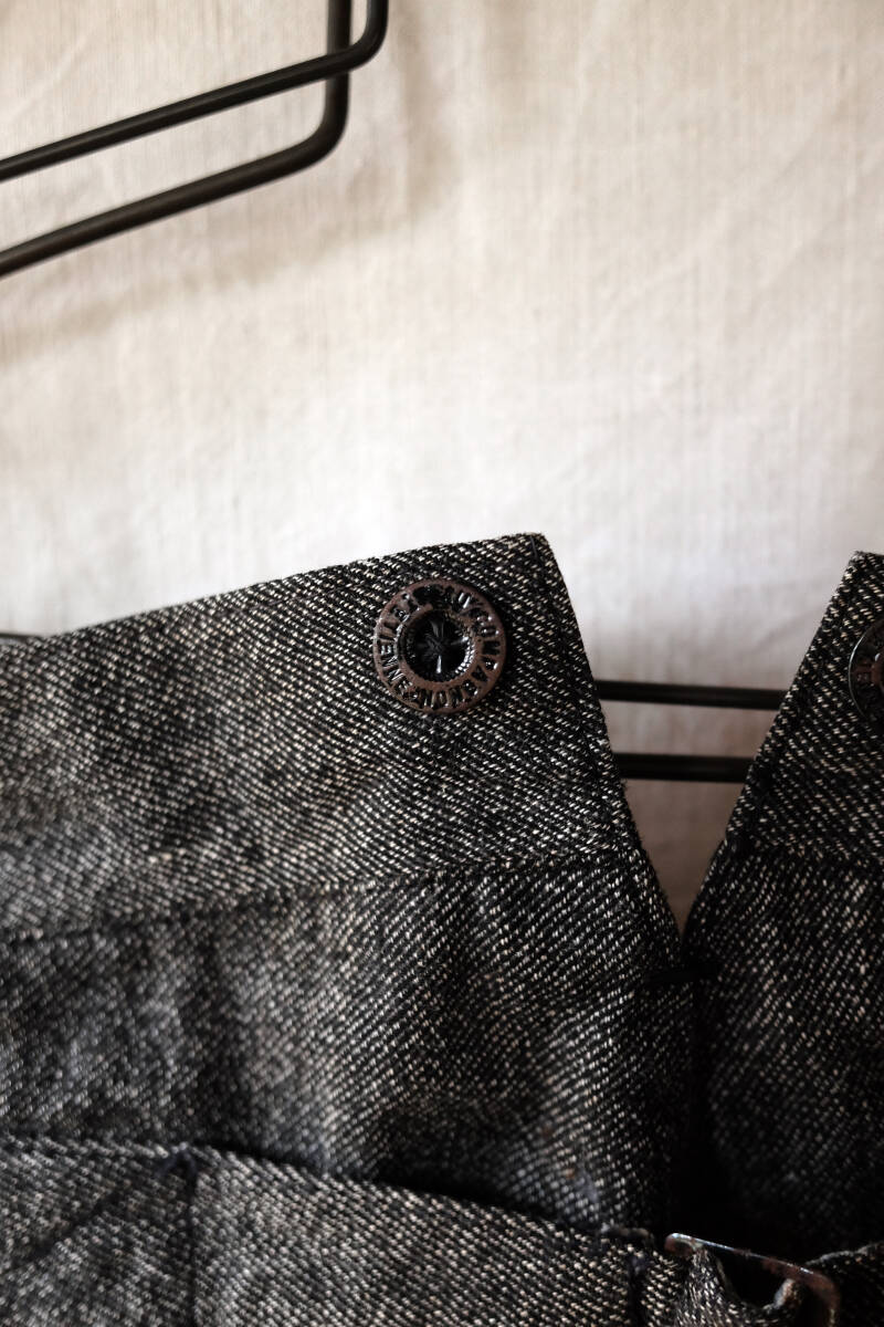 1940\'s Vintage British Army whirligig salt cotton plizna- work pants stencil 40s Work jacket POW