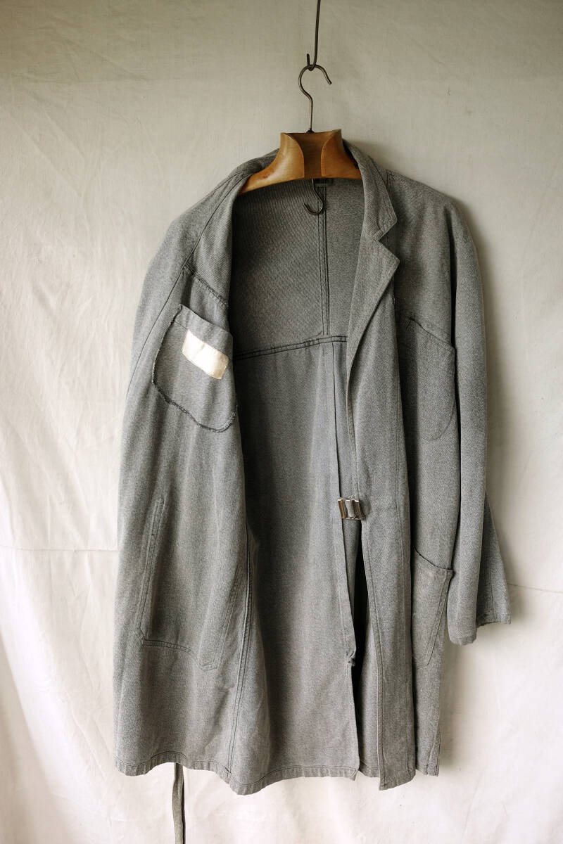 1960\'s France Vintage Adolphe Lafont sesame salt Thai ro ticket Work coat 60s French Vintage Work jacket 
