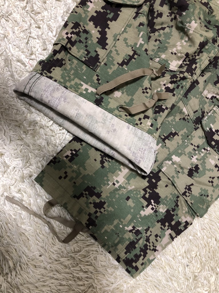 米軍実物 U.S.NAVY NWU TYPEⅢ 〈AOR2〉パンツ デジカモ カーゴパンツ Mの画像8