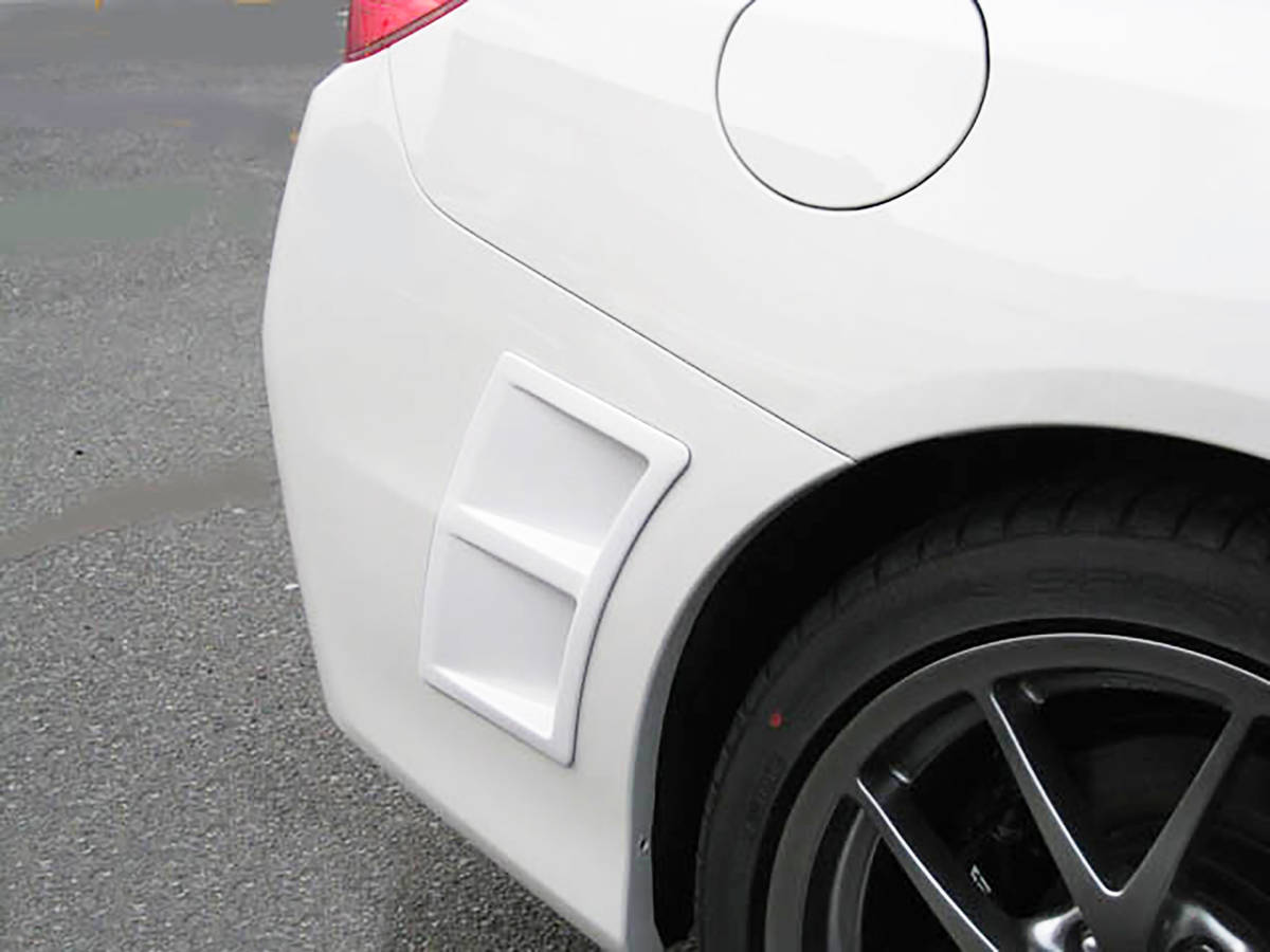 ★SUBARU WRX STI S4 VA リア サイド エア ダクト カバー ABS製 未塗装《左右ワンセット》《型紙付属》2015-2021☆. の画像2