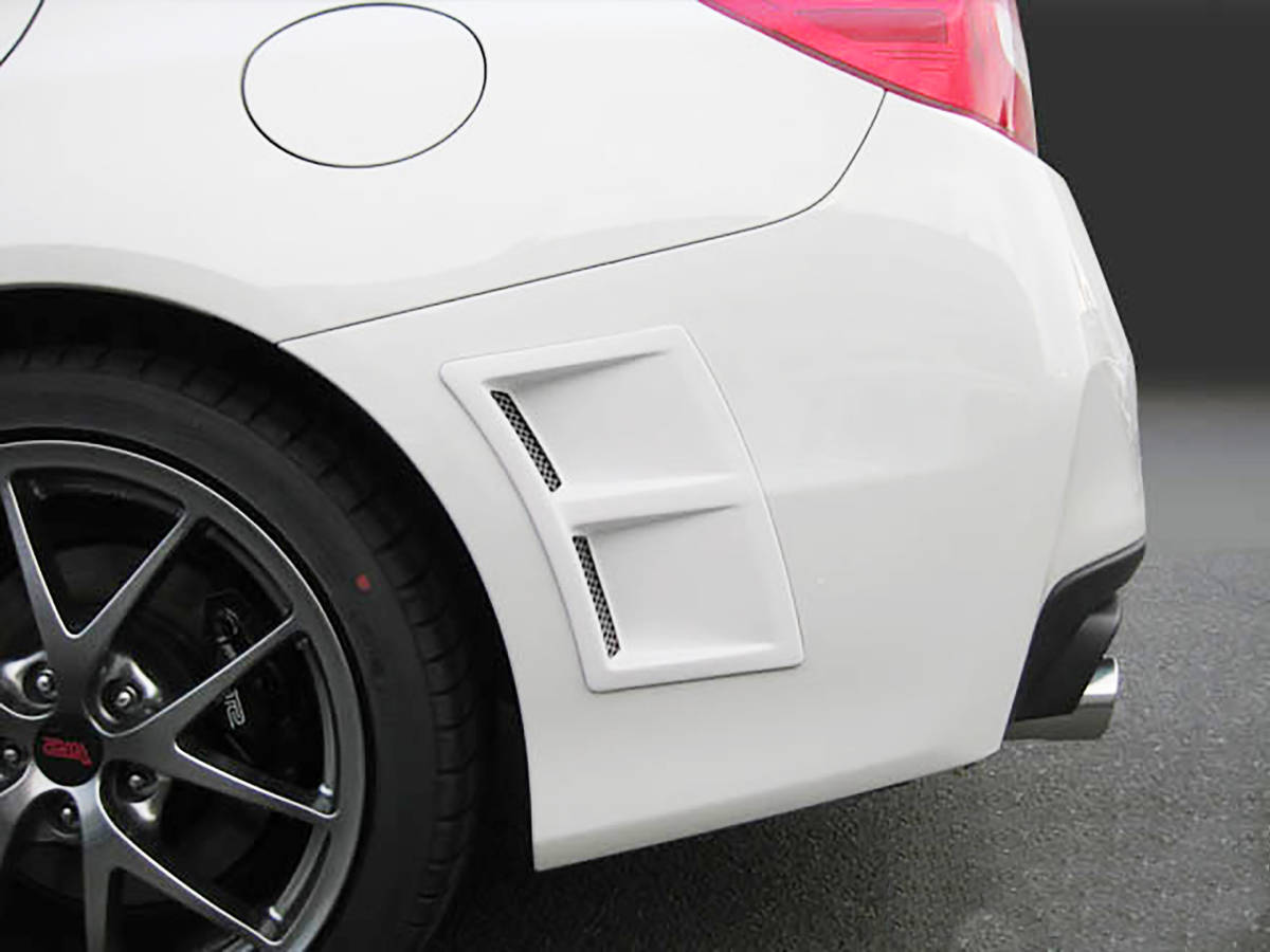 ★SUBARU WRX STI S4 VA リア サイド エア ダクト カバー ABS製 未塗装《左右ワンセット》《型紙付属》2015-2021☆. の画像3