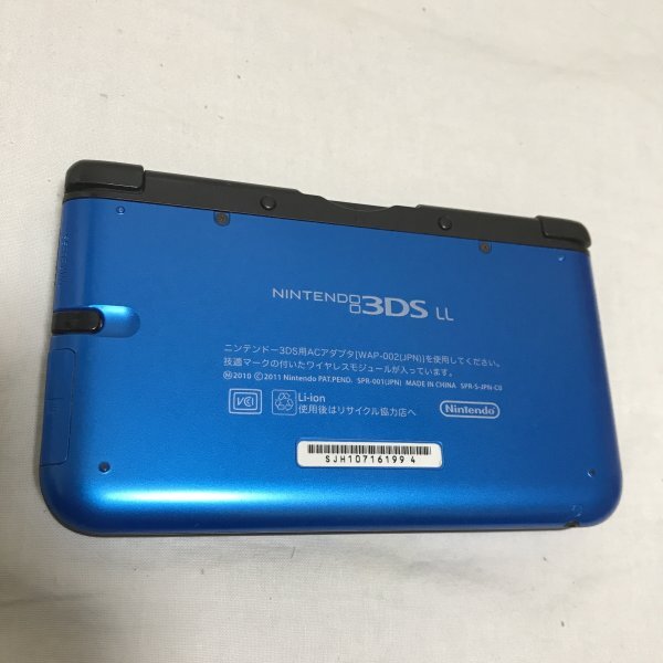 NINTENDO 3DSLL 任天堂 ニンテンドー3DSLL本体（ブルー×ブラック）ソフト起動・インターネット接続確認済_画像3