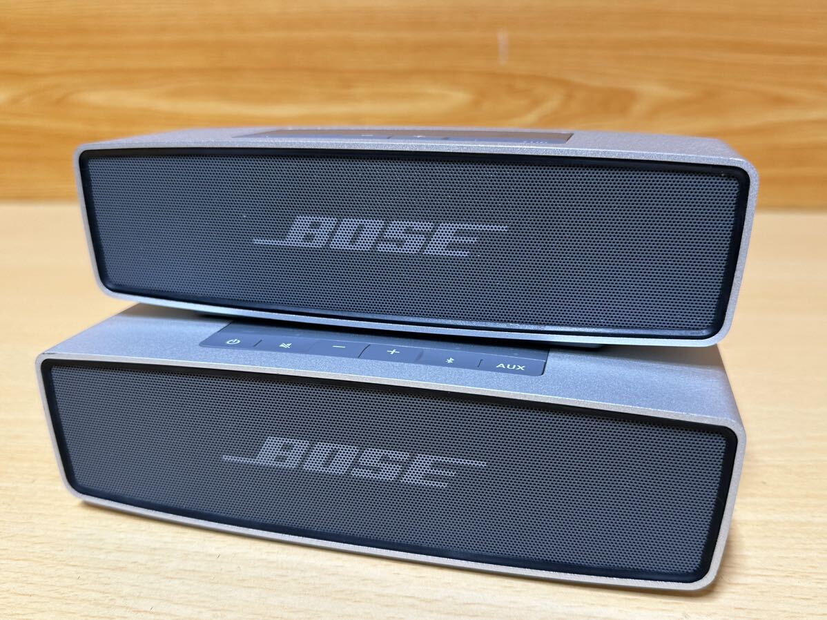 BOSE／ ボーズ SOUNDLINK MINI スピーカー Bluetooth ワイヤレス コンパクト ボーズ 音響機材 オーディオ 中古品 2台動作確認済み_画像2