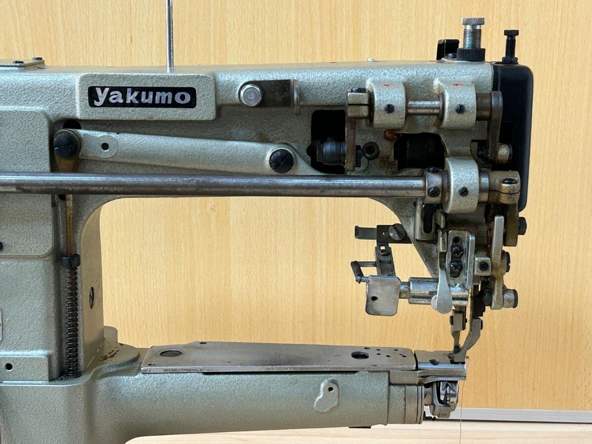 YAKUMO／ヤクモ 上下送りミシン／腕ミシン／レ ザークラフト 工業用ミシン 681L 動作確認済み!の画像6