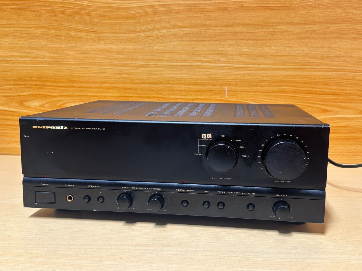 marantz/ マランツ プリメインアンプ アンプ PM-50 AC 100V 180W 日本製 動作確認済み